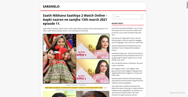 Security scan screenshot of https://olenaras.pages.dev/posts/saath-nibhana-saathiya-2-watch-online/