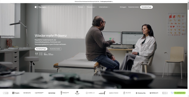 Security scan screenshot of https://tandemhealth.ai