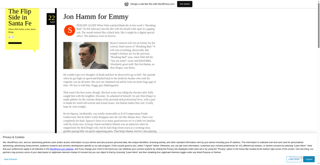 Security scan screenshot of https://flipsidesf.wordpress.com/2013/09/22/jon-hamm-for-emmy/