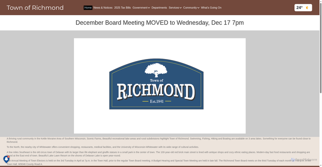 Security scan screenshot of https://townofrichmond-walworthwi.gov/