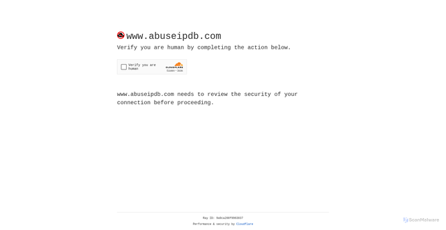 Security scan screenshot of https://www.abuseipdb.com/