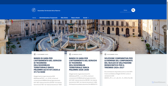 Security scan screenshot of https://www.atipalermo.it/
