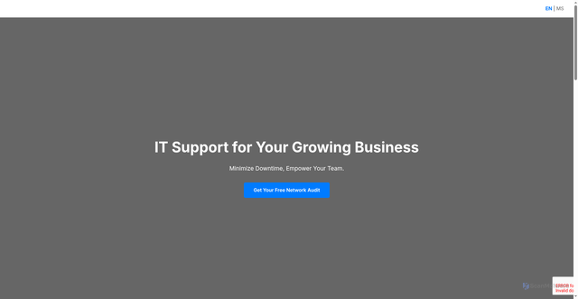 Security scan screenshot of http://my-it-support.me/