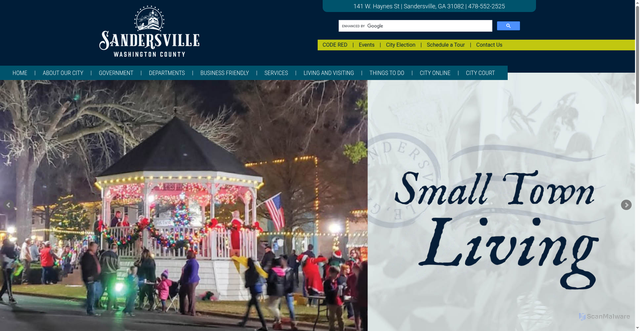 Security scan screenshot of https://www.sandersvillega.org/