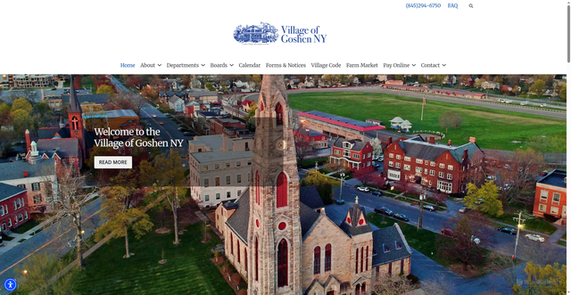 Security scan screenshot of https://www.villageofgoshen-ny.gov/