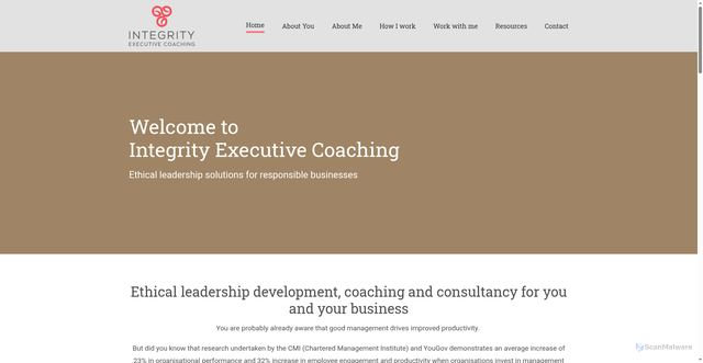 Security scan screenshot of https://integrityperformanceconsultancy.co.uk/