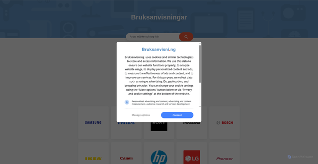 Security scan screenshot of https://bruksanvisni.ng