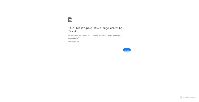 Security scan screenshot of ledger-prod.bt.co