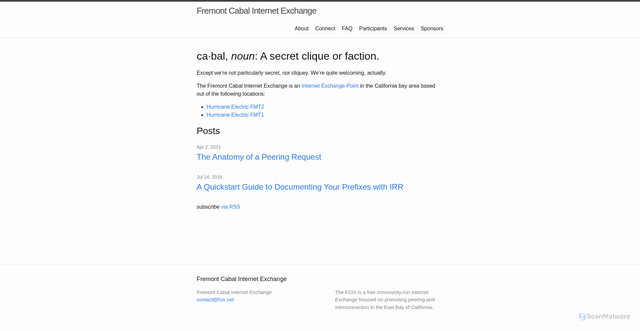 Security scan screenshot of https://fcix.net