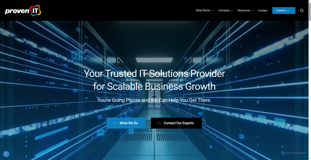 Security scan screenshot of https://provenit.com