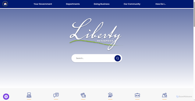 Security scan screenshot of https://www.libertymissouri.gov/