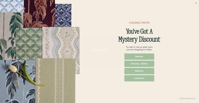 Security scan screenshot of https://chasingpaper.com