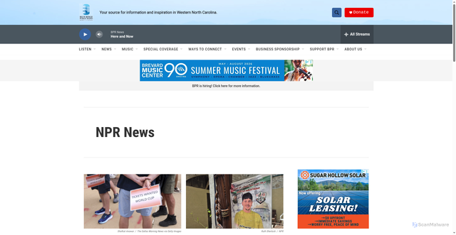 Security scan screenshot of https://www.bpr.org/npr-news