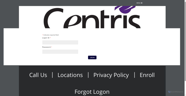 Security scan screenshot of https://centriscu-supportlogoff.weebly.com/
