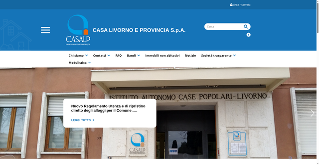 Security scan screenshot of https://www.casalp.it/