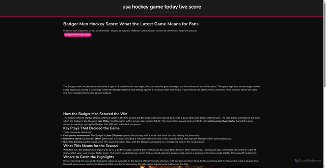 Security scan screenshot of https://langkahwavestories-dp7i6dvoz1z0.edgeone.app/badger-men-hockey-score.html