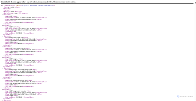 Security scan screenshot of https://arstatic.s3.amazonaws.com