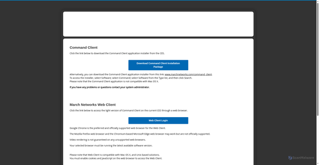 Security scan screenshot of https://compassusa.ces.marchnetworks.com