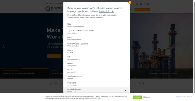Security scan screenshot of https://inductiveautomation.com