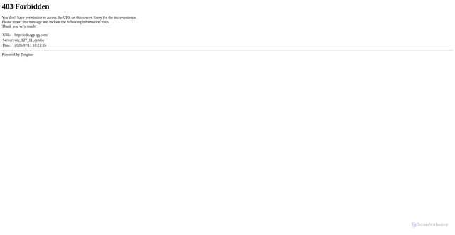 Security scan screenshot of https://cdn.tgp.qq.com