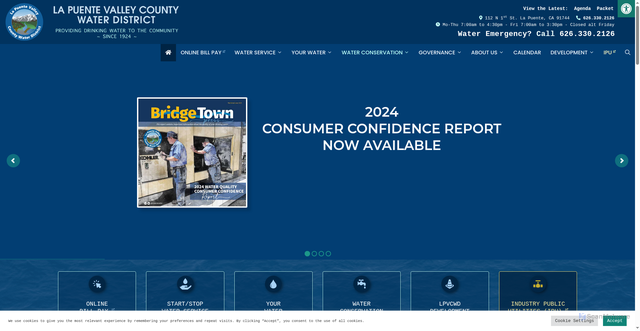 Security scan screenshot of https://lapuentewater.com/
