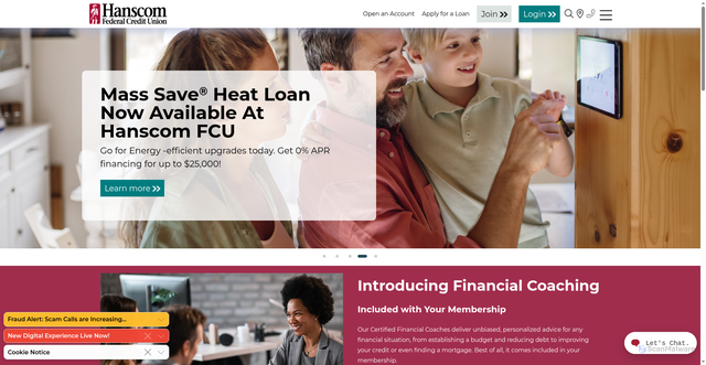 Security scan screenshot of https://hfcu.org