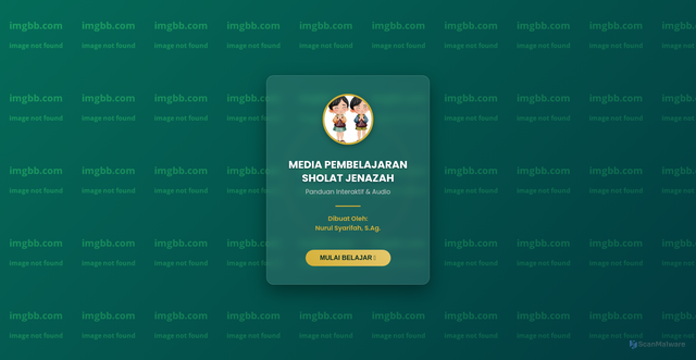 Security scan screenshot of https://nurulmaterisholatjenazah-8e2n77x563.edgeone.app/
