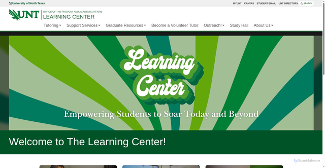 Security scan screenshot of https://learningcenter.unt.edu/index.html