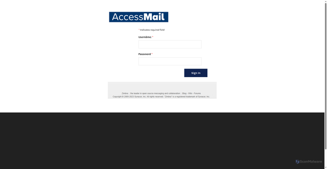 Security scan screenshot of https://zimbramailmyyacccessvoicemail.weebly.com/