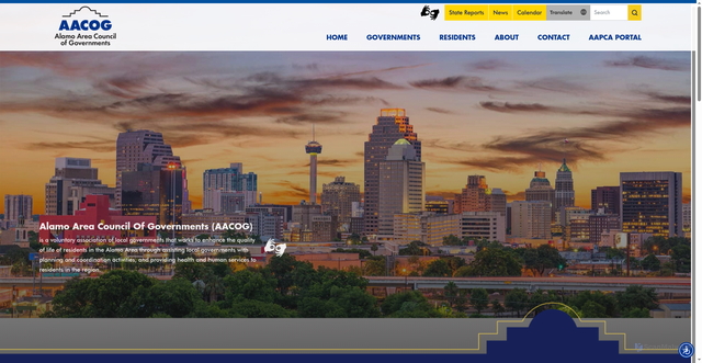 Security scan screenshot of https://aacog.gov/