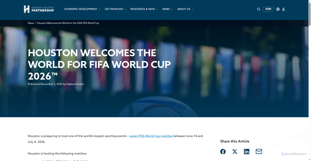 Security scan screenshot of https://houston.org/news/houston-welcomes-the-world-for-the-2026-fifa-world-cup