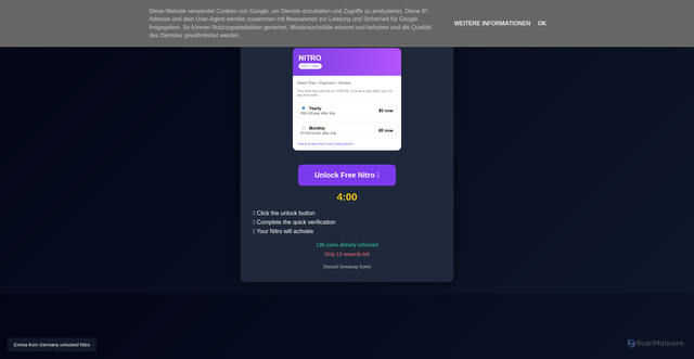 Security scan screenshot of https://www.specialgame.info/