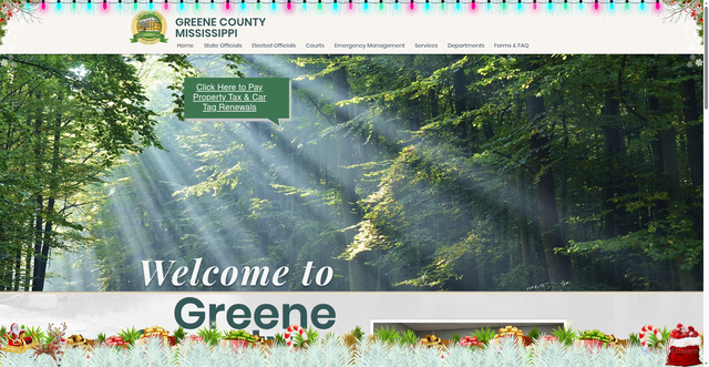 Security scan screenshot of https://www.greenecountyms.gov/