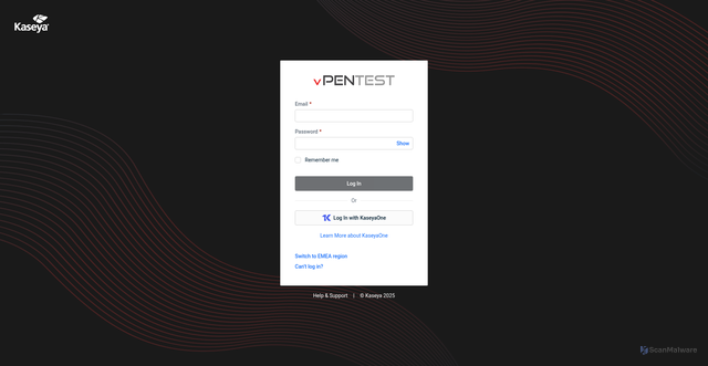 Security scan screenshot of https://vpentest.io