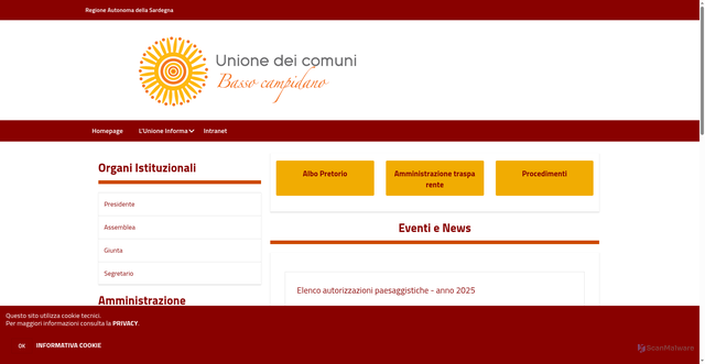 Security scan screenshot of https://www.bassocampidano.it/hh/index.php?jvs=0&acc=1