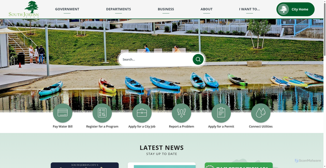 Security scan screenshot of https://www.sjc.utah.gov/
