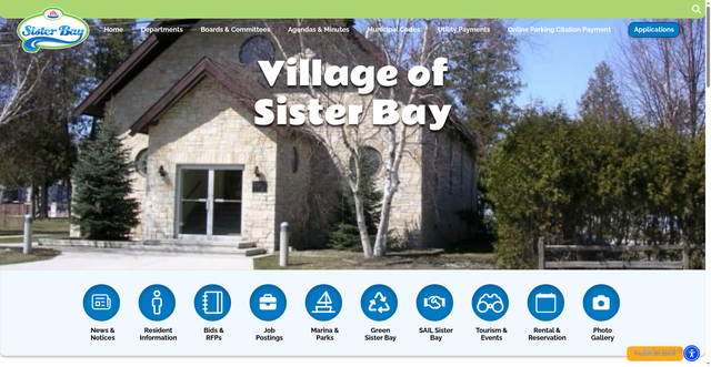 Security scan screenshot of https://sisterbaywi.gov/