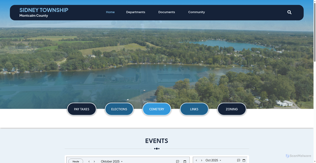 Security scan screenshot of https://sidneymi.gov/