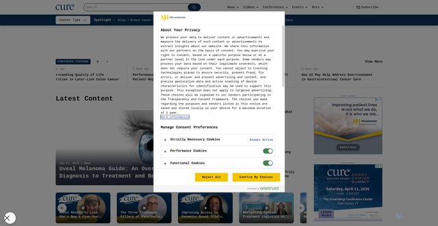 Security scan screenshot of https://curetoday.com