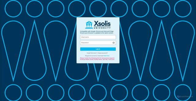 Security scan screenshot of https://xsolis.csod.com