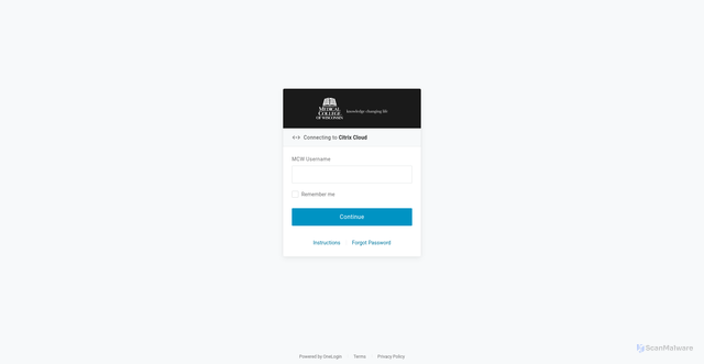 Security scan screenshot of https://mcwcitrix.cloud.com
