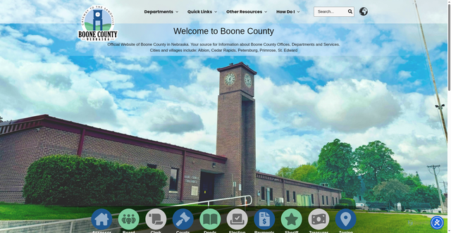 Security scan screenshot of https://boonecountyne.gov/