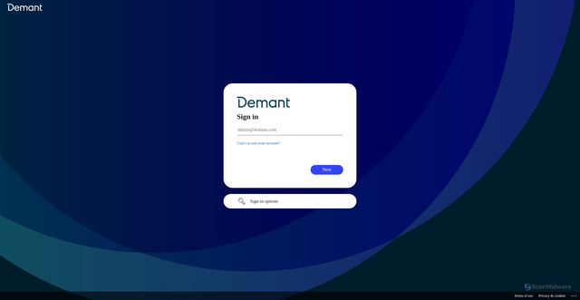 Security scan screenshot of https://demant.fuseuniversal.com