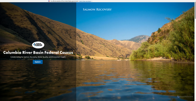 Security scan screenshot of https://salmonrecovery.gov/