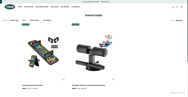 Security scan screenshot of https://gymnaziodynamiz.com/collection/XEuxdWWV