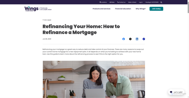 Security scan screenshot of https://www.ent.com/education-center/life-events-major-purchases/how-to-refinance-a-mortgage/