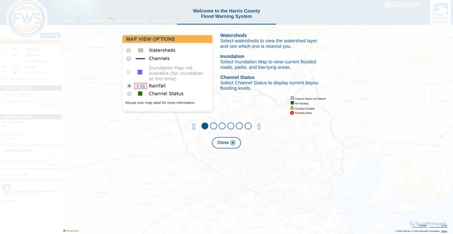 Security scan screenshot of https://www.harriscountyfws.org/