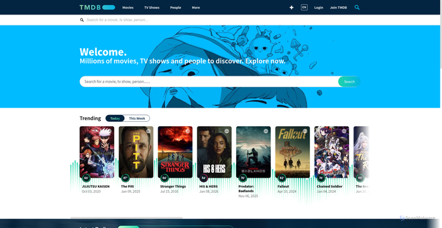 Security scan screenshot of https://themoviedb.org