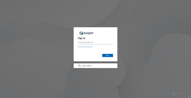 Security scan screenshot of https://resurgentcloud-my.sharepoint.com