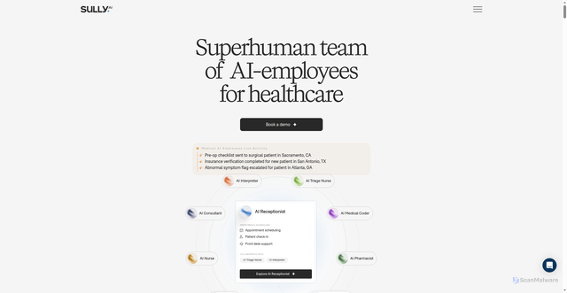 Security scan screenshot of https://sully.ai